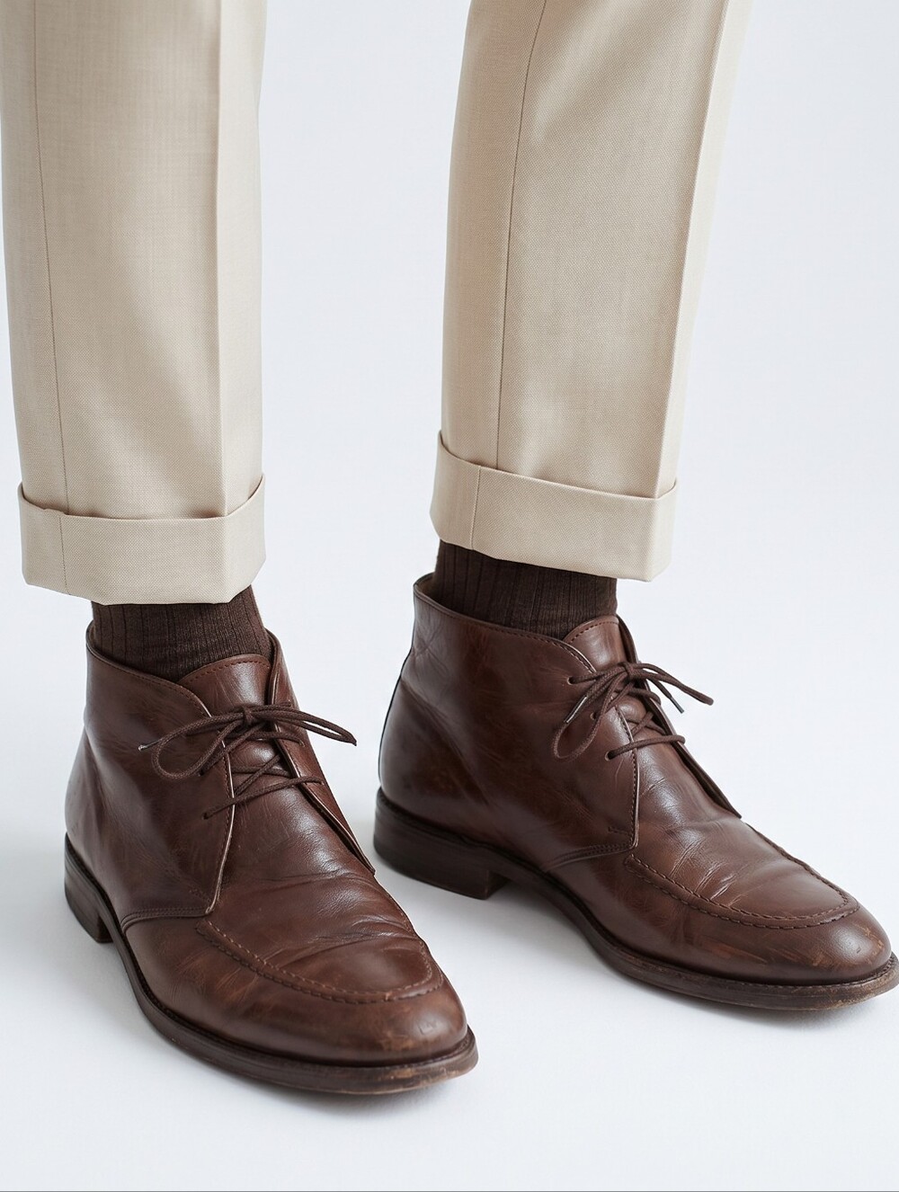Bally Men's Brown Leather Chukka Boots